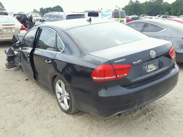 1VWBV7A35FC051106 - 2015 VOLKSWAGEN PASSAT SE BLACK photo 3