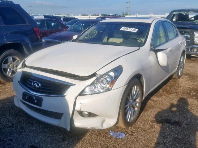 JN1CV6AR4BM350020 - 2011 INFINITI G37 WHITE photo 2