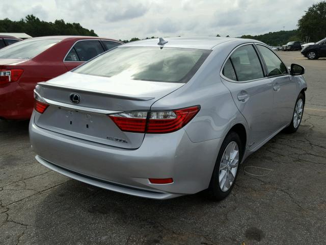 JTHBW1GG4D2009969 - 2013 LEXUS ES 300H SILVER photo 4