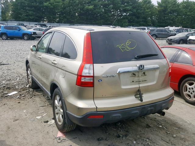 JHLRE48787C025953 - 2007 HONDA CR-V EXL GOLD photo 3