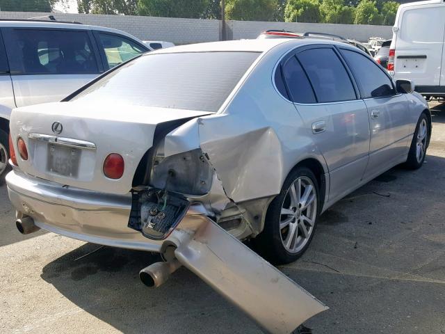 JT8BH68X4Y0024592 - 2000 LEXUS GS 400 SILVER photo 4