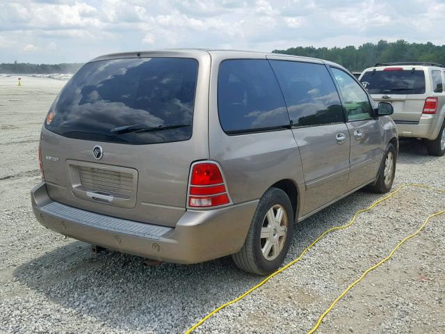 2MRDA20254BJ05856 - 2004 MERCURY MONTEREY TAN photo 4