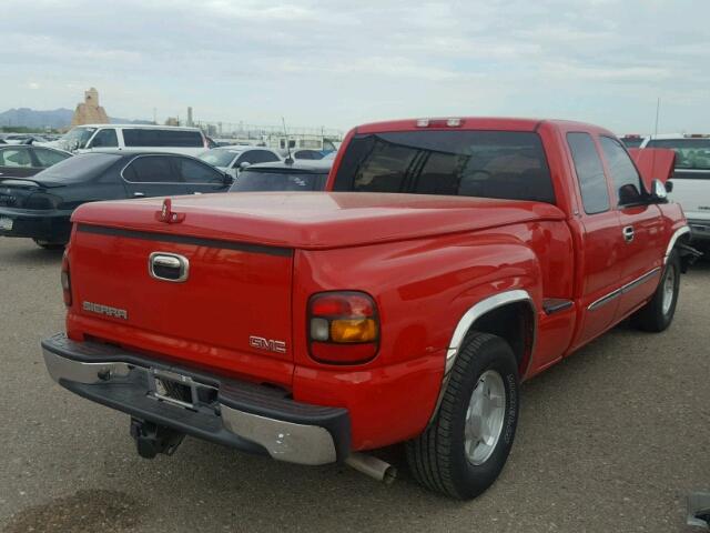 1GTEC19VX4Z326214 - 2004 GMC NEW SIERRA RED photo 4