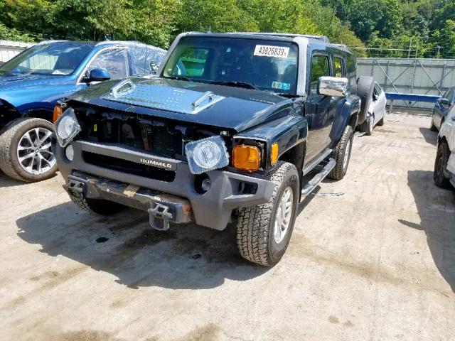 5GTDN13E578154501 - 2007 HUMMER H3 GRAY photo 2