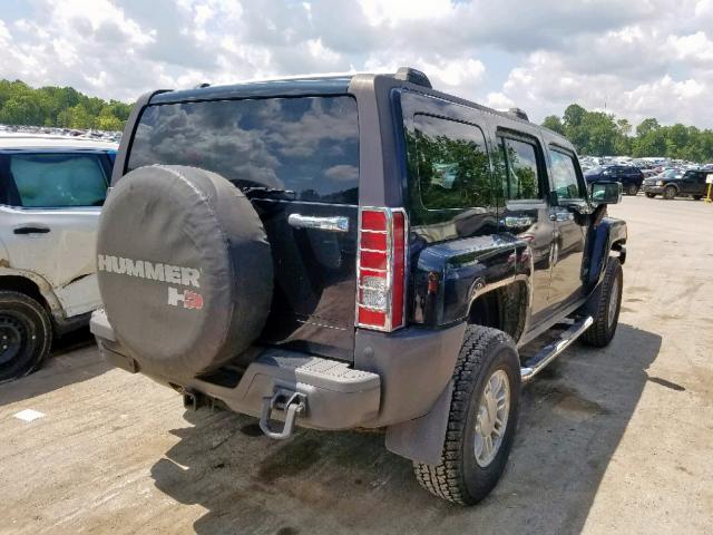 5GTDN13E578154501 - 2007 HUMMER H3 GRAY photo 4