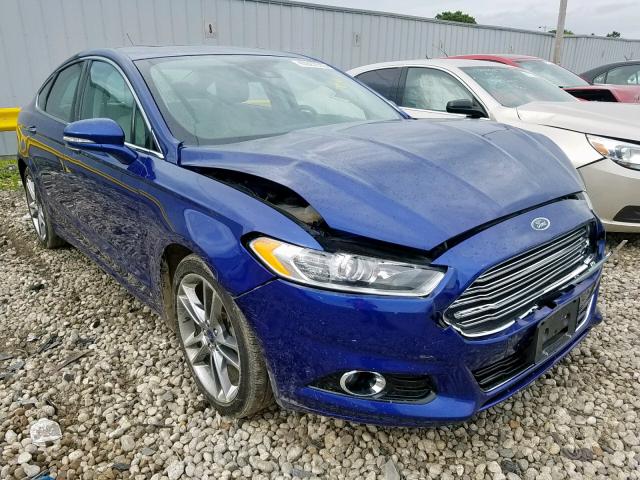 3FA6P0K98GR142436 - 2016 FORD FUSION TIT BLUE photo 1