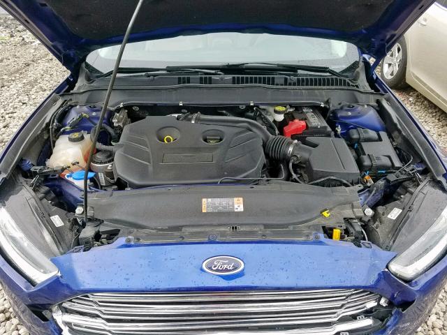 3FA6P0K98GR142436 - 2016 FORD FUSION TIT BLUE photo 7