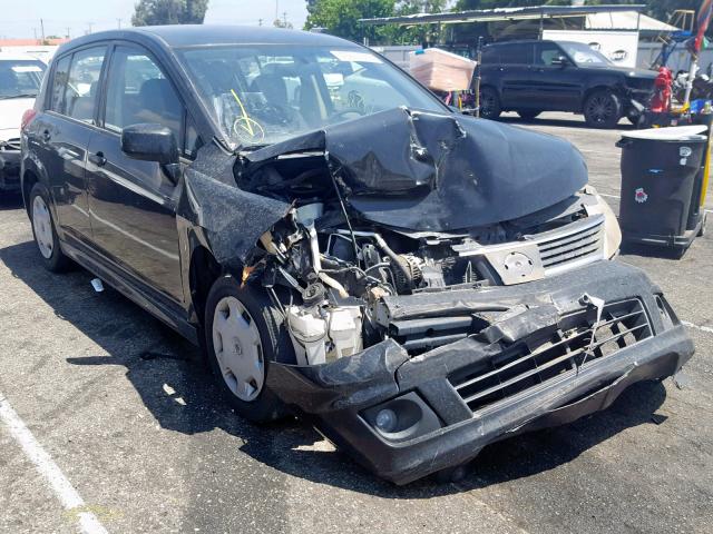 3N1BC13E68L371629 - 2008 NISSAN VERSA S BLACK photo 1