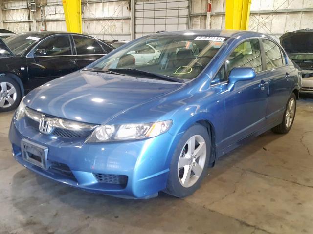 19XFA16659E026929 - 2009 HONDA CIVIC LX-S BLUE photo 2