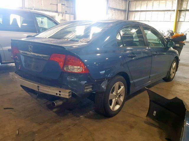 19XFA16659E026929 - 2009 HONDA CIVIC LX-S BLUE photo 4