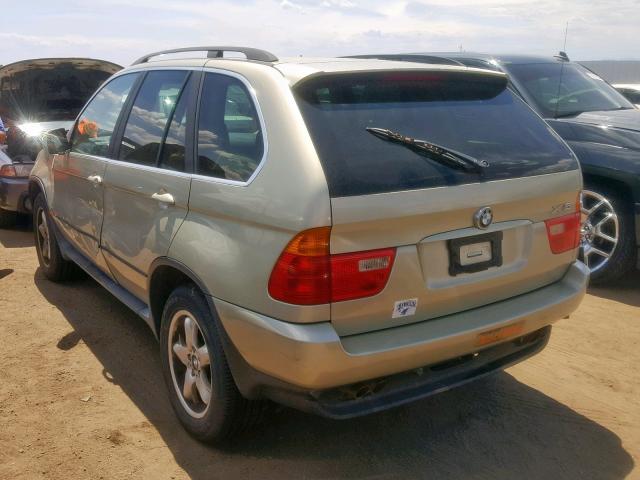 5UXFB33583LH47931 - 2003 BMW X5 4.4I GOLD photo 3