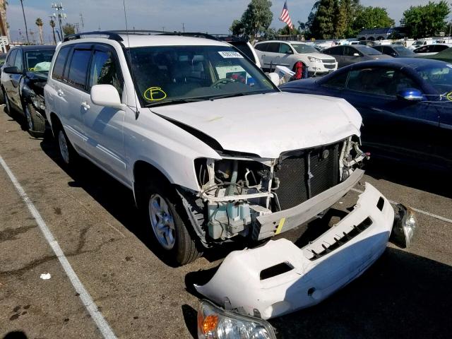 JTEGD21A670171492 - 2007 TOYOTA HIGHLANDER WHITE photo 1