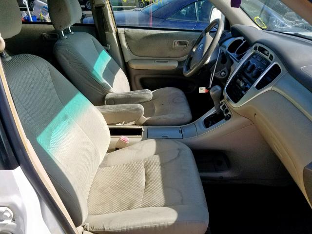 JTEGD21A670171492 - 2007 TOYOTA HIGHLANDER WHITE photo 5