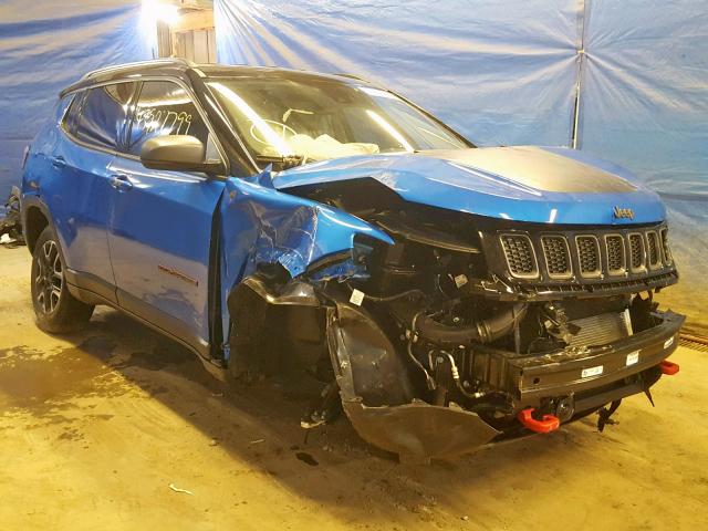 3C4NJDDB2KT793961 - 2019 JEEP COMPASS TR BLUE photo 1