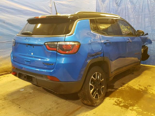 3C4NJDDB2KT793961 - 2019 JEEP COMPASS TR BLUE photo 4