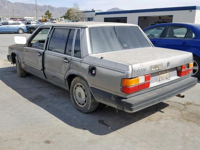 YV1FX8849G1081543 - 1986 VOLVO 740 GLE GRAY photo 3