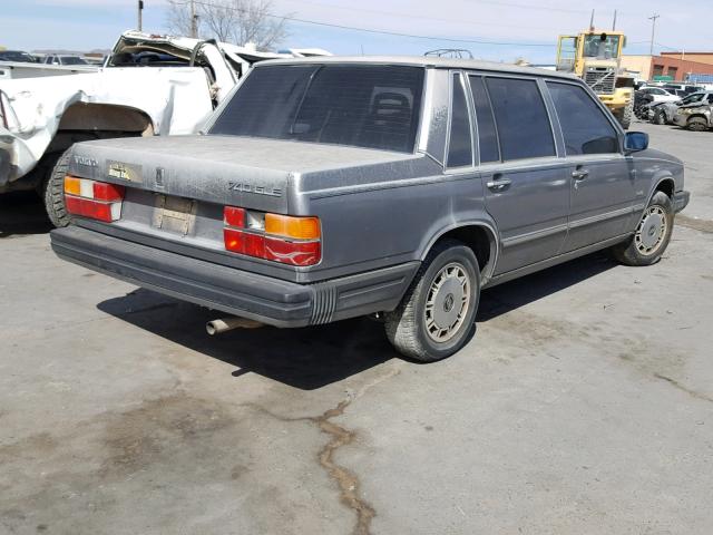 YV1FX8849G1081543 - 1986 VOLVO 740 GLE GRAY photo 4