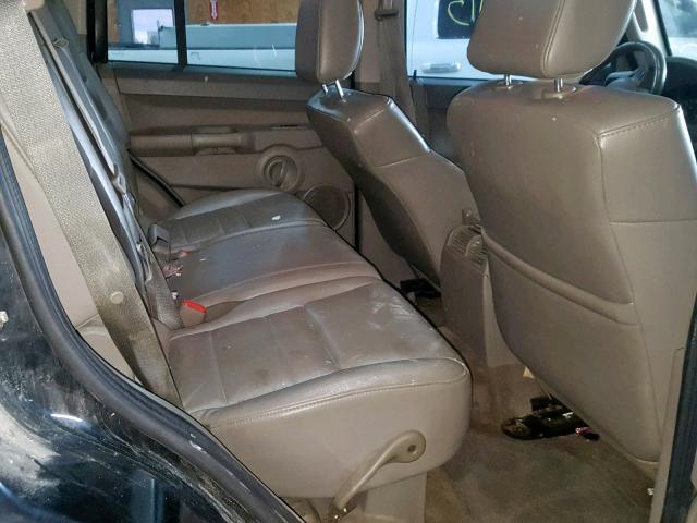 1J8HG48P67C538811 - 2007 JEEP COMMANDER შავი ფოტო 6
