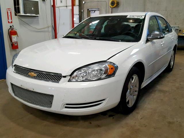 2G1WB5E38G1131141 - 2016 CHEVROLET IMPALA LIM WHITE photo 2