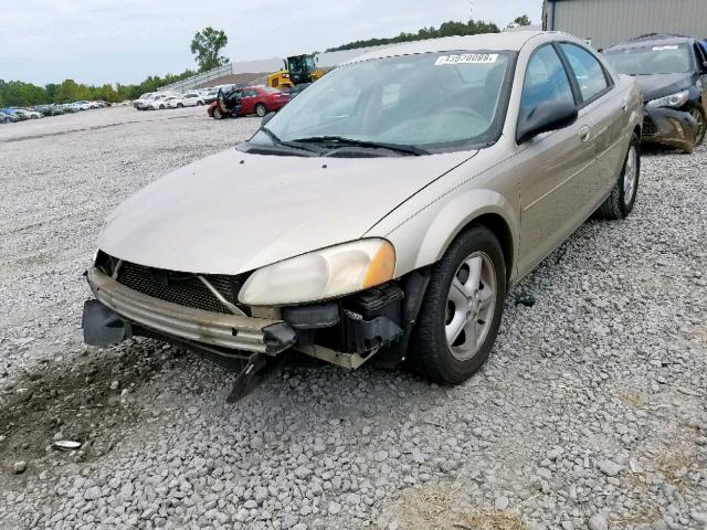 1B3EL46X95N559227 - 2005 DODGE STRATUS SX GOLD photo 2