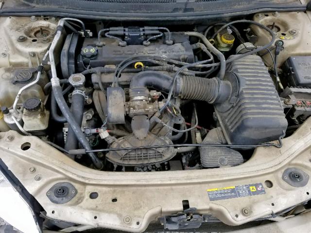 1B3EL46X95N559227 - 2005 DODGE STRATUS SX GOLD photo 7