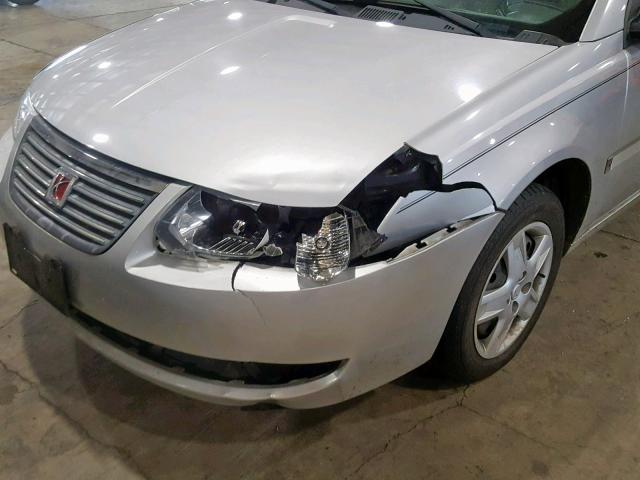 1G8AJ55F07Z199790 - 2007 SATURN ION LEVEL SILVER photo 9