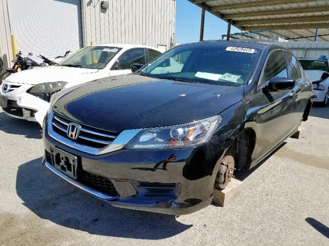 1HGCR2F30EA272552 - 2014 HONDA ACCORD LX BLACK photo 2