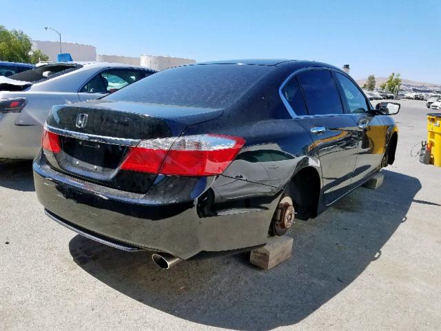 1HGCR2F30EA272552 - 2014 HONDA ACCORD LX BLACK photo 4