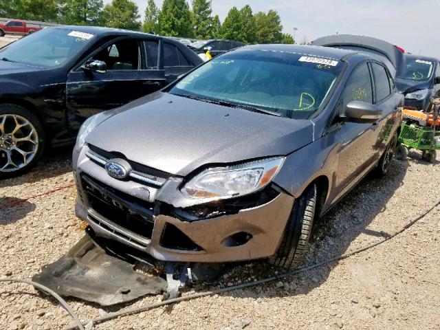 1FADP3F26EL197078 - 2014 FORD FOCUS SE GRAY photo 2