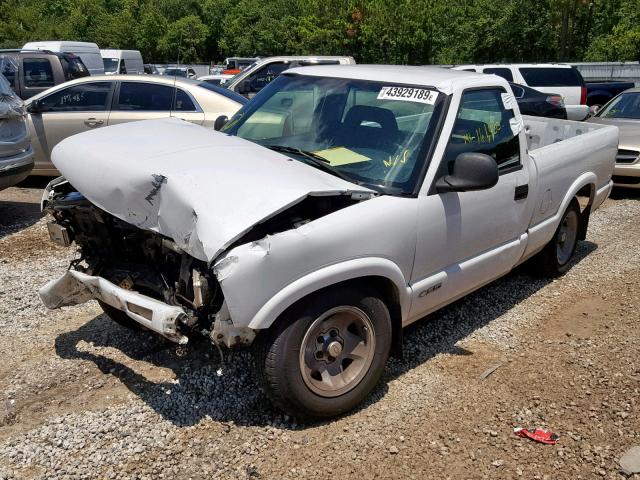 1GCCS1443VK215698 - 1997 CHEVROLET S TRUCK S1 WHITE photo 2