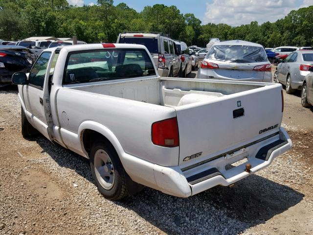 1GCCS1443VK215698 - 1997 CHEVROLET S TRUCK S1 WHITE photo 3