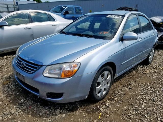 KNAFE121385494132 - 2008 KIA SPECTRA EX BLUE photo 2