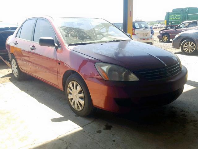 JA3AJ26E26U057851 - 2006 MITSUBISHI LANCER ES RED photo 1