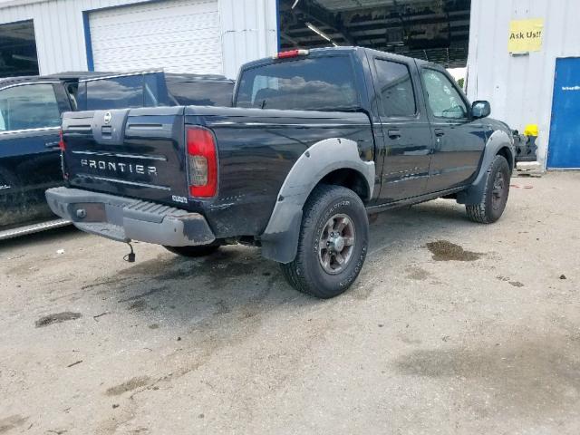 1N6ED27T72C375727 - 2002 NISSAN FRONTIER C BLACK photo 4