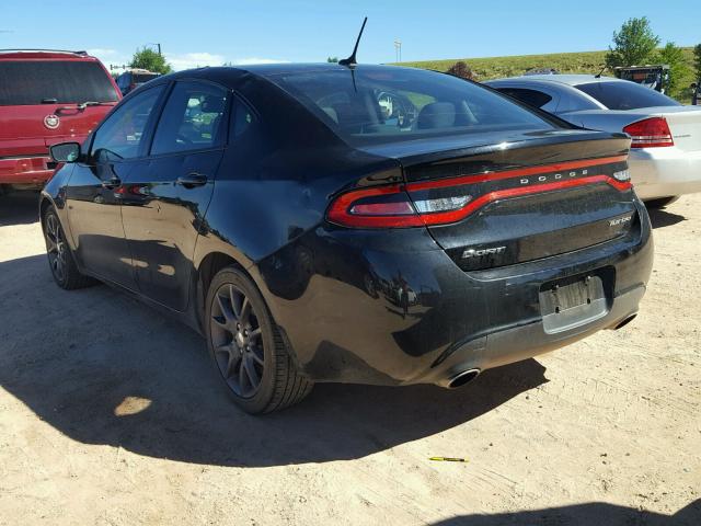 1C3CDFFH8GD803535 - 2016 DODGE DART SXT S BLACK photo 3