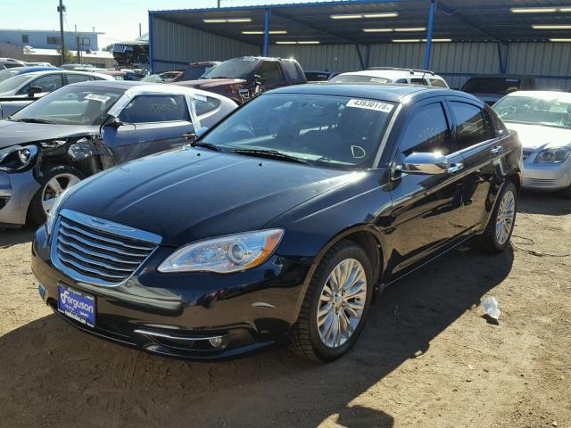 1C3CCBCG8DN578126 - 2013 CHRYSLER 200 LIMITE BLACK photo 2