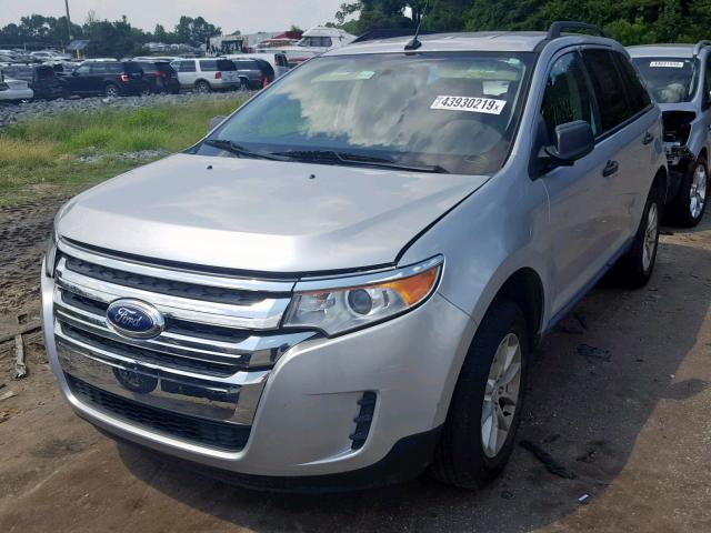 2FMDK3GC7EBA22799 - 2014 FORD EDGE SE WHITE photo 2