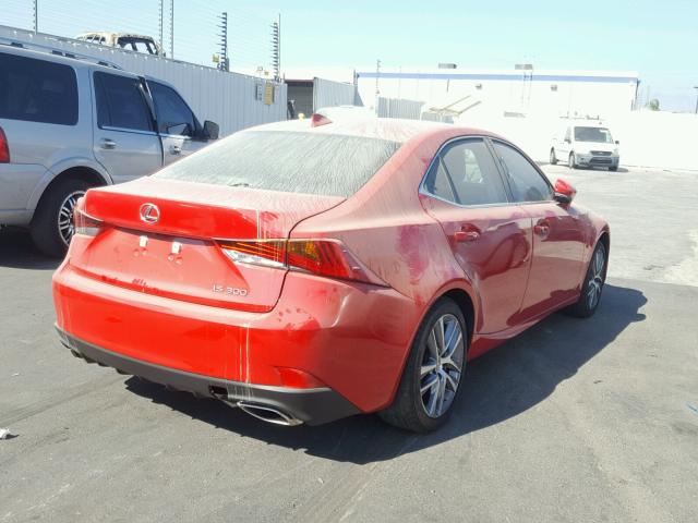 JTHBA1D23J5074507 - 2018 LEXUS IS 300 RED photo 4