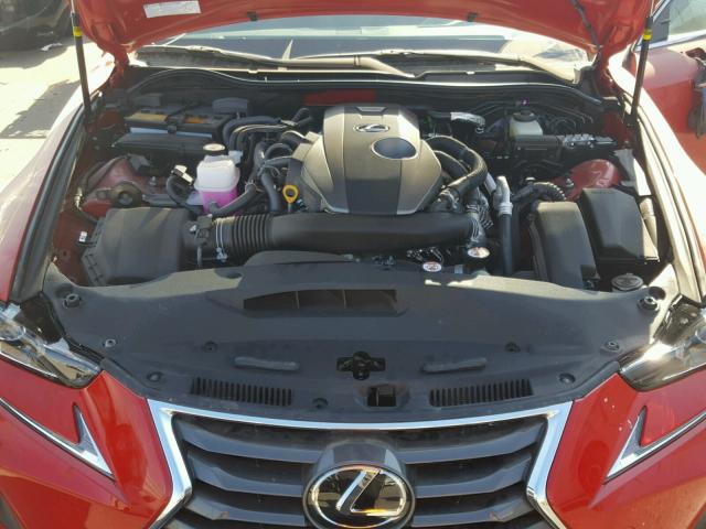 JTHBA1D23J5074507 - 2018 LEXUS IS 300 RED photo 7