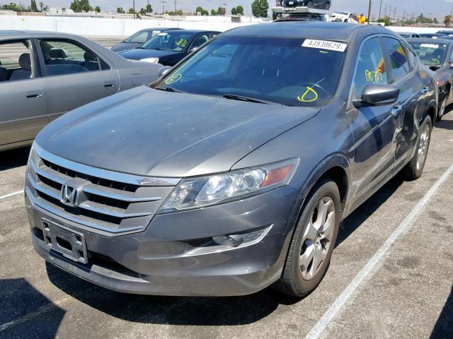 5J6TF1H52AL010184 - 2010 HONDA ACCORD CRO GRAY photo 2