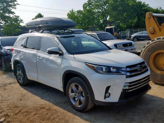 5TDDZRFH6JS861738 - 2018 TOYOTA HIGHLANDER WHITE photo 1