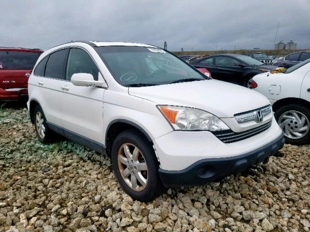 JHLRE38718C021318 - 2008 HONDA CR-V EXL WHITE photo 1