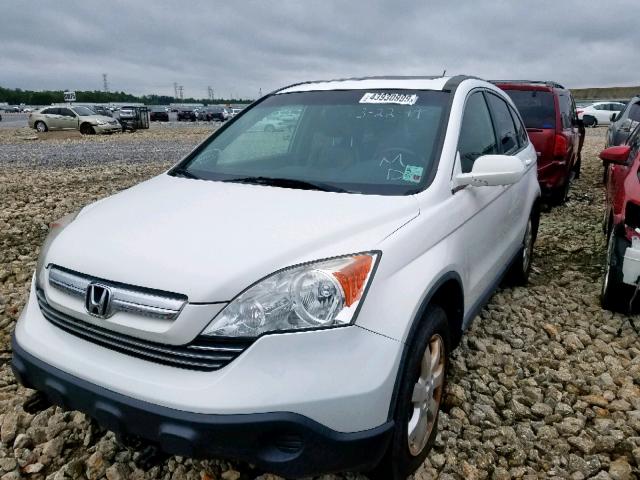 JHLRE38718C021318 - 2008 HONDA CR-V EXL WHITE photo 2