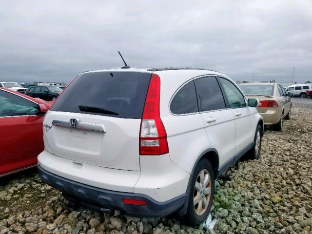 JHLRE38718C021318 - 2008 HONDA CR-V EXL WHITE photo 4