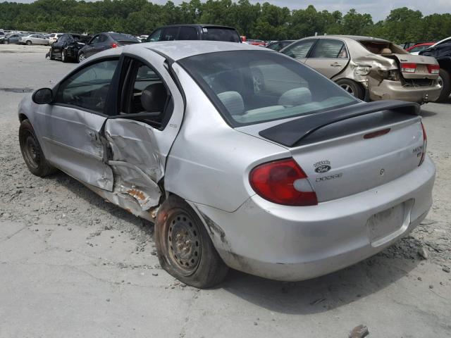 1B3ES46C31D181731 - 2001 DODGE NEON SE SILVER photo 3