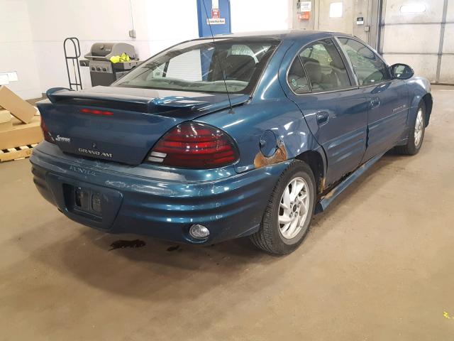 1G2NF52E42M550747 - 2002 PONTIAC GRAND AM S TEAL photo 4