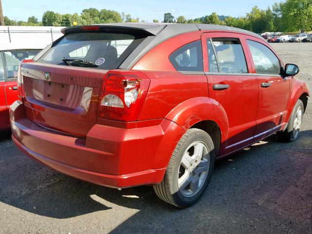 1B3HB28B68D742228 - 2008 DODGE CALIBER RED photo 4