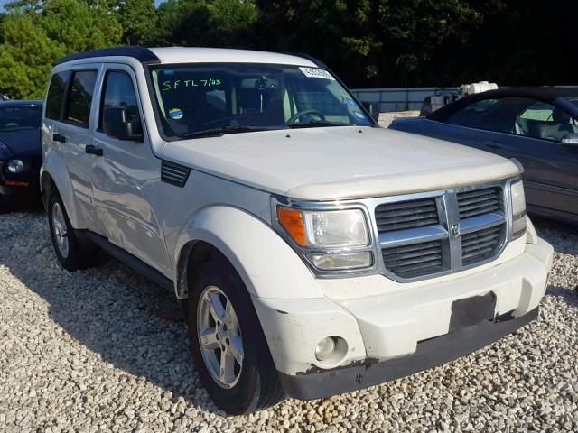 1D8GT58K97W635929 - 2007 DODGE NITRO SLT WHITE photo 1