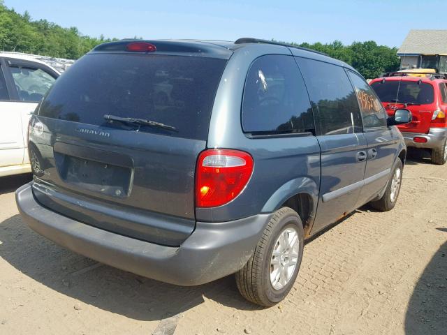 1D4GP25R57B204615 - 2007 DODGE CARAVAN SE GREEN photo 4