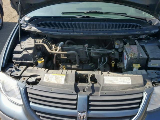 1D4GP25R57B204615 - 2007 DODGE CARAVAN SE GREEN photo 7